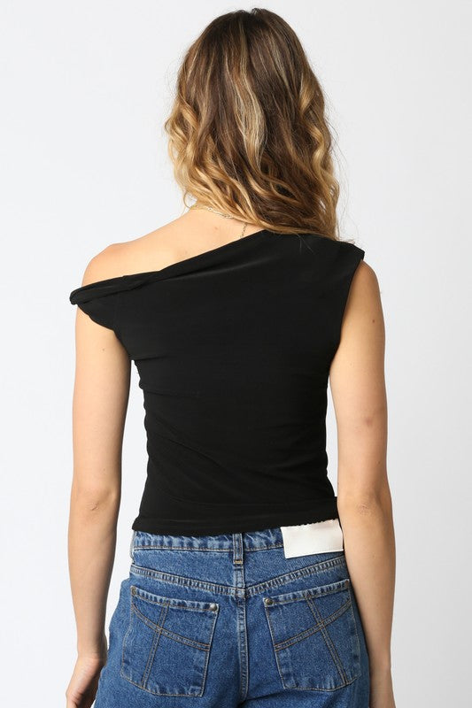 Kylie One Shoulder Twist Top