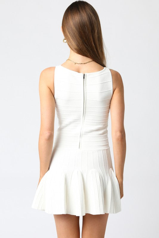 The Graduate Bandage Ruffle Dress