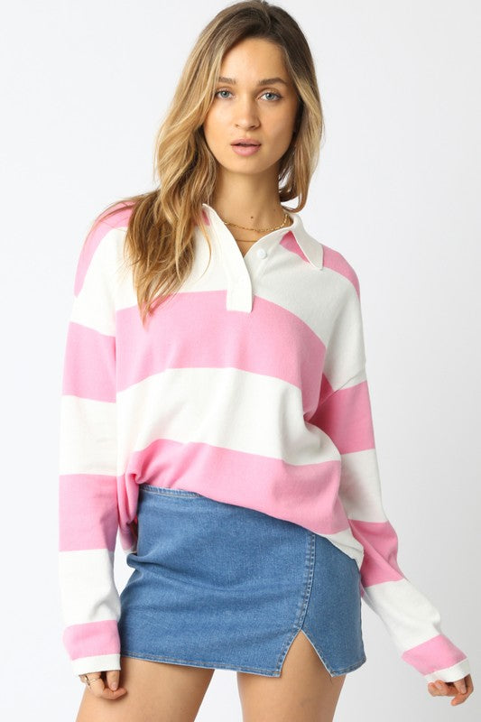 Benny Striped Rugby Top