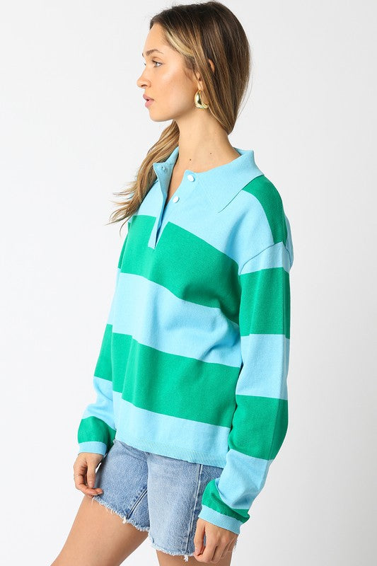 Benny Striped Rugby Top