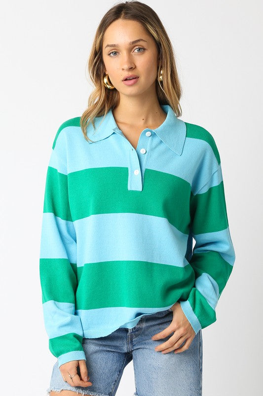 Benny Striped Rugby Top