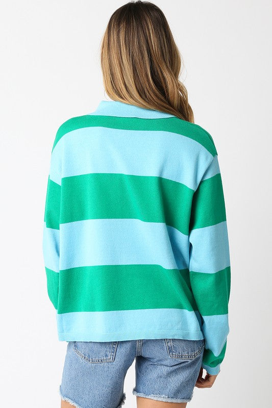 Benny Striped Rugby Top