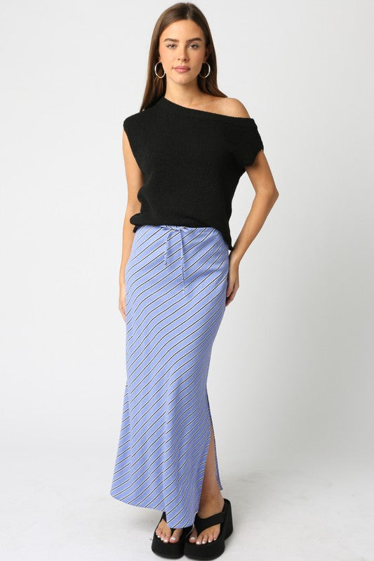 Vanessa Sleeveless Off The Shoulder Knit Top