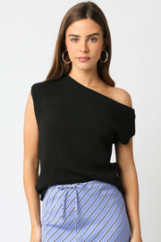 Vanessa Sleeveless Off The Shoulder Knit Top
