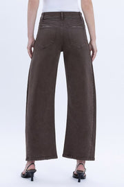 Toasted High Rise Ankle Barrel Jean