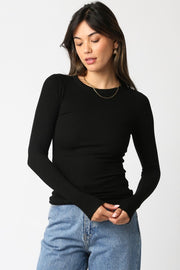Cassie Long Sleeve Ribbed Top