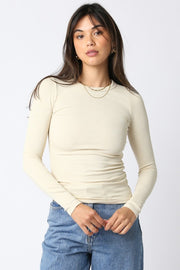 Cassie Long Sleeve Ribbed Top