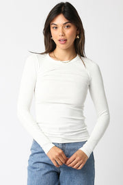 Cassie Long Sleeve Ribbed Top