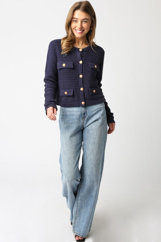 Maci Knit Button Cardigan