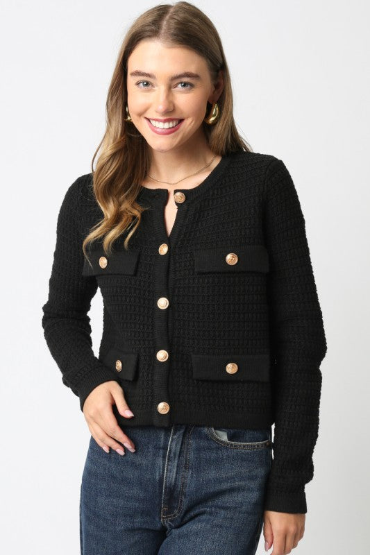 Maci Knit Button Cardigan
