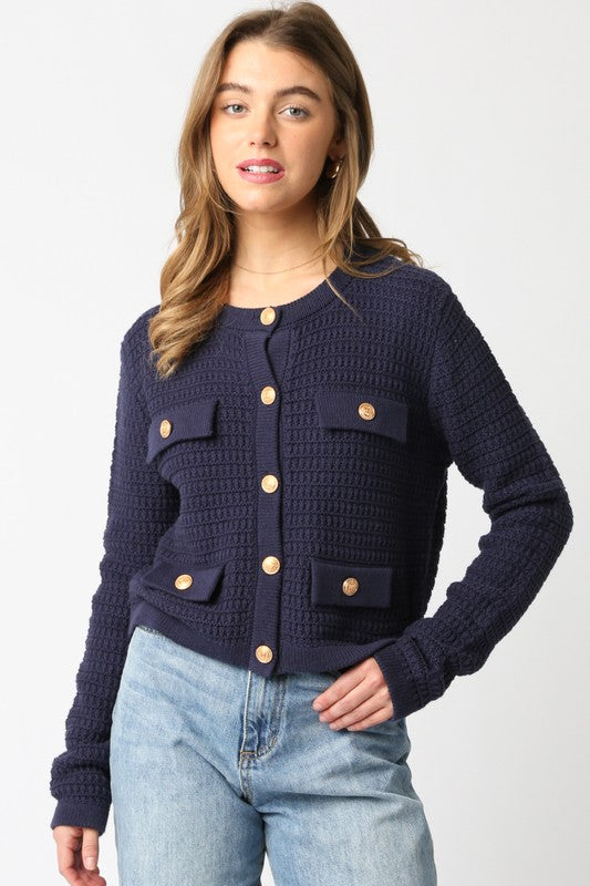 Maci Knit Button Cardigan