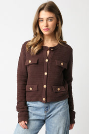 Maci Knit Button Cardigan