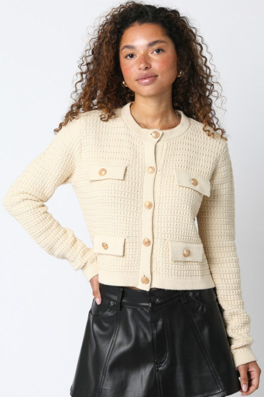 Maci Knit Button Cardigan