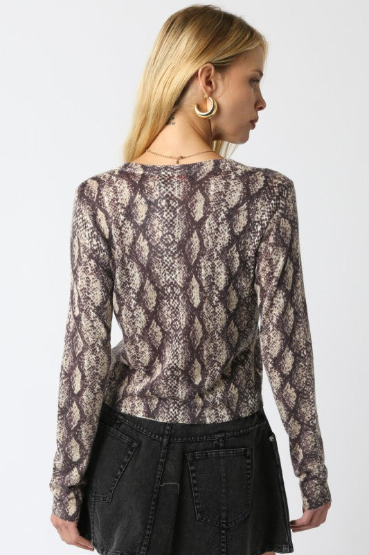 Rhodes Python Knit Cardigan