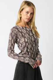Rhodes Python Knit Cardigan
