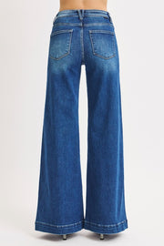 Farelle Mid Rise Wide Leg with Front Patch Pocket