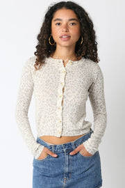Rhodes Printed Knit Cardigan