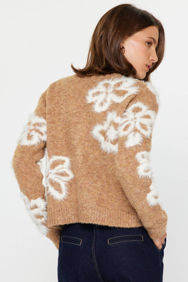 Fuzzy Sweater Cardigan