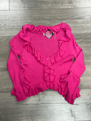 Ruffle Cardigan Sweater