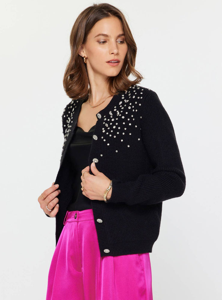 Crystal Beaded Detail Cardigan