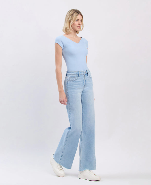 Judith High Rise Wide Leg Jeans