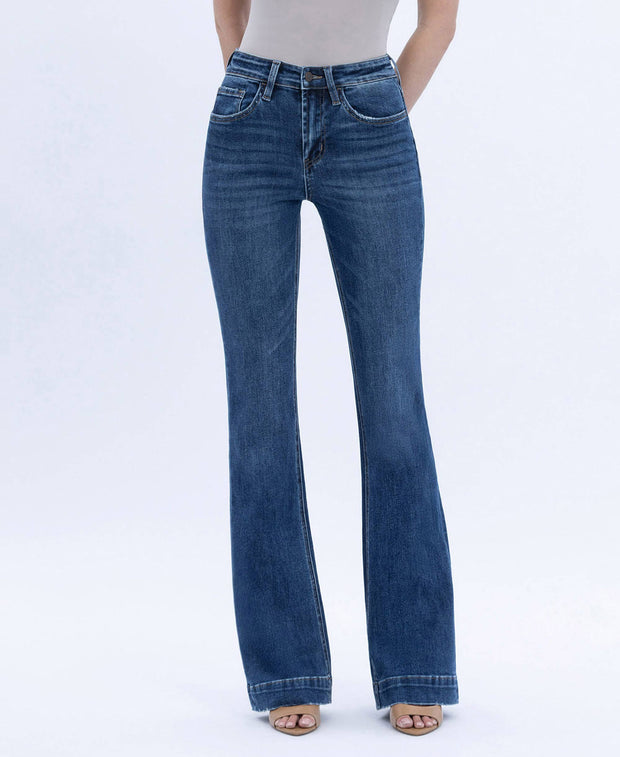 Dalton High Rise Trouser Hem Bootcut Jeans