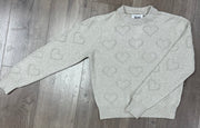 Heart Stitch Crewneck Sweater