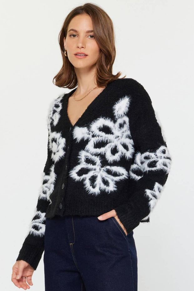 Fuzzy Sweater Cardigan