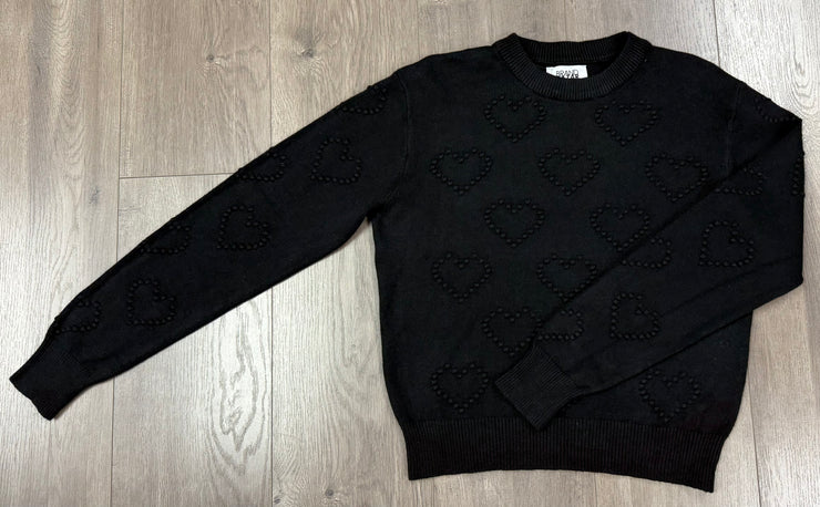 Heart Stitch Crewneck Sweater