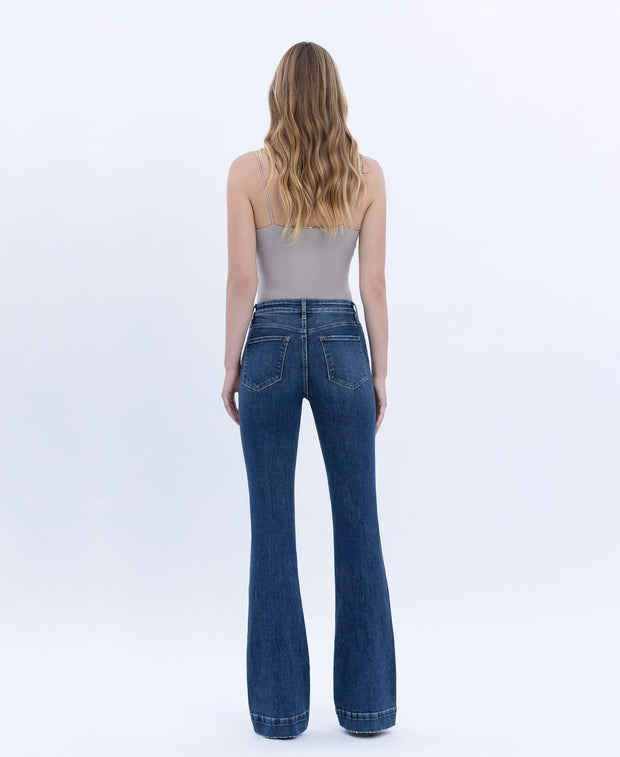 Dalton High Rise Trouser Hem Bootcut Jeans