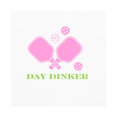 Day Dinker Pickleball Cocktail Paper Napkins