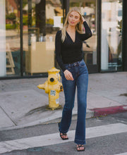 Dalton High Rise Trouser Hem Bootcut Jeans