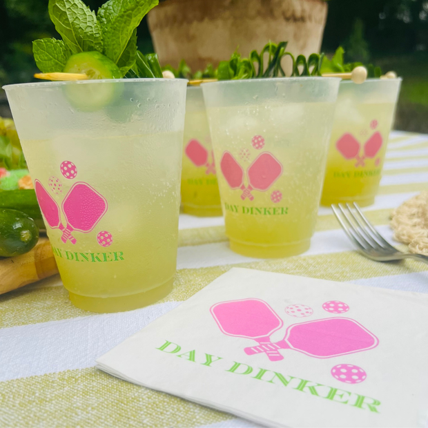 Day Dinker Pickleball Cocktail Paper Napkins