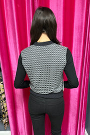 Luna Crochet Bomber Jacket