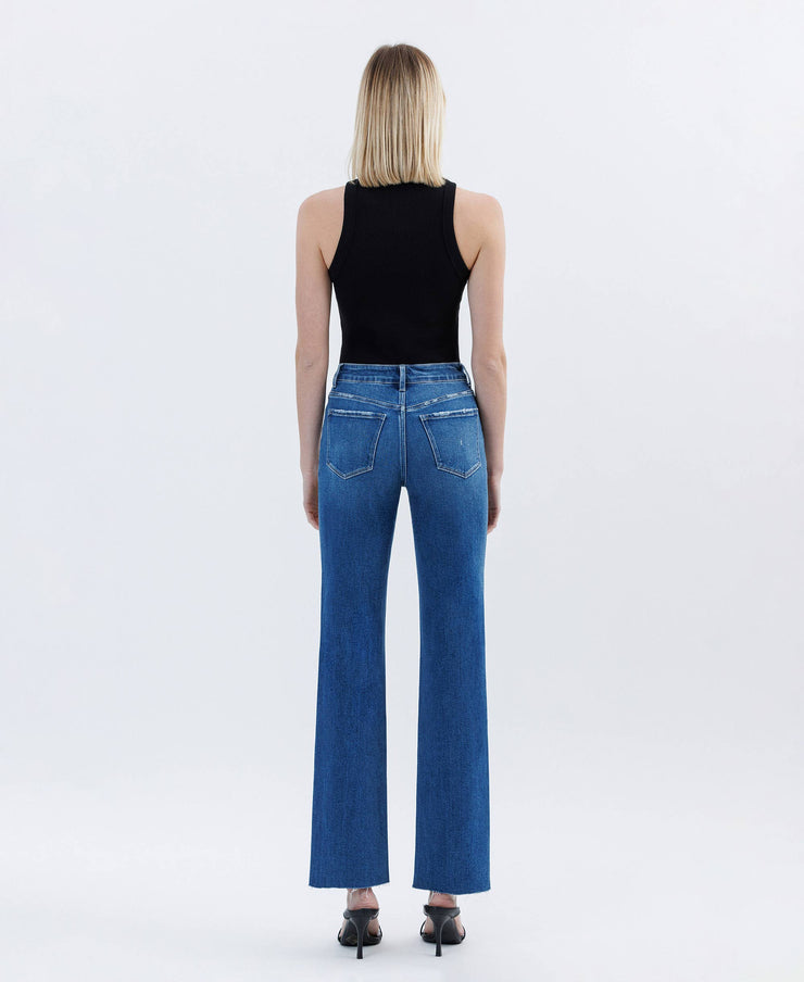 Rapture High Rise Clean Cut Straight Jeans