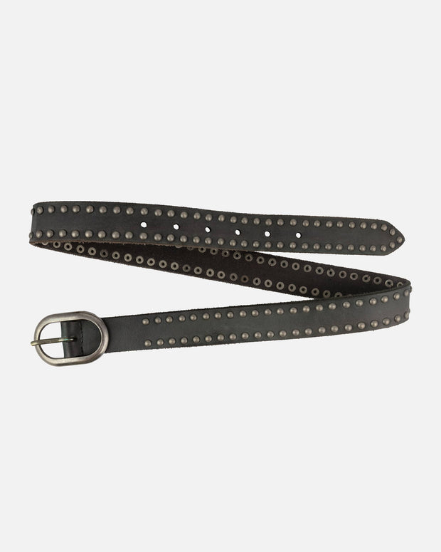 Zwier | Oval Buckle Leather Studded Belt