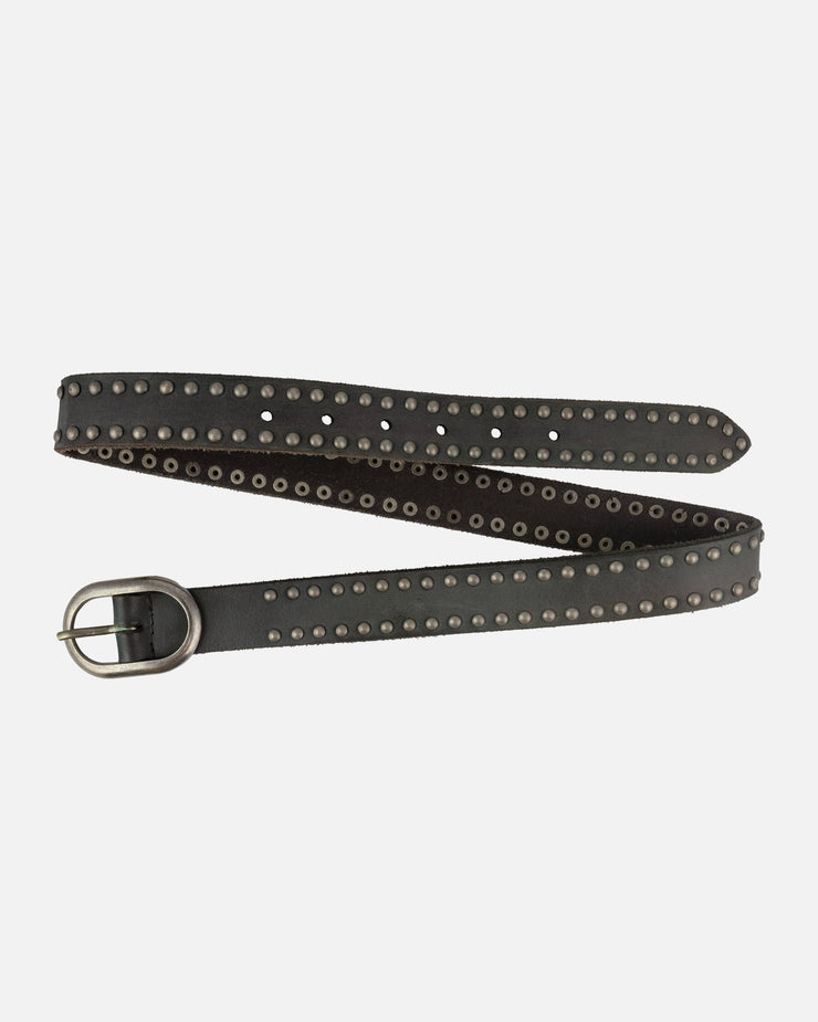 Zwier | Oval Buckle Leather Studded Belt