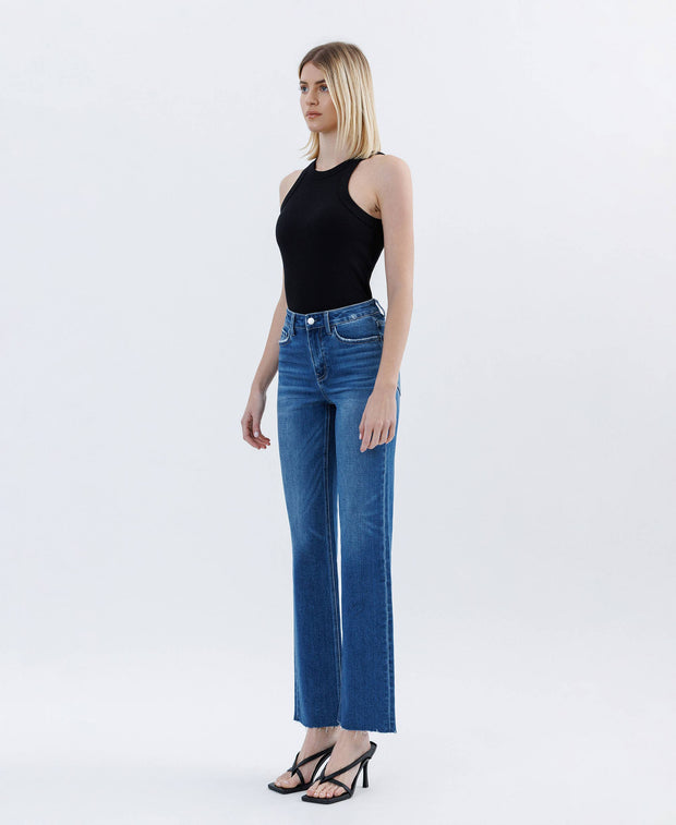Rapture High Rise Clean Cut Straight Jeans