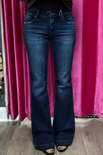Melinda Dark Low Rise Flare Jeans