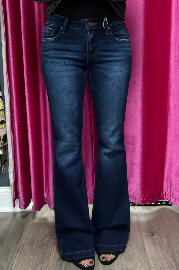 Melinda Dark Low Rise Flare Jeans