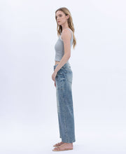 Serene High Rise Crop Barrel Jean