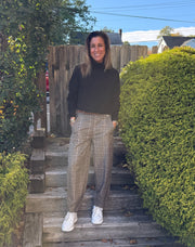 Caro Plaid Pull On Pant