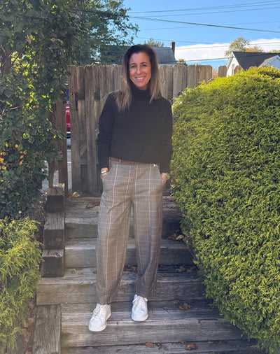 Caro Plaid Pull On Pant