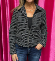 Crochet Zip Jacket