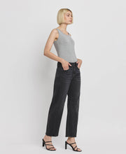 Rebel Black High Rise Barrel Jeans