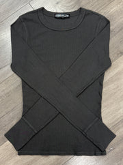 Long Sleeve Ribbed Crew