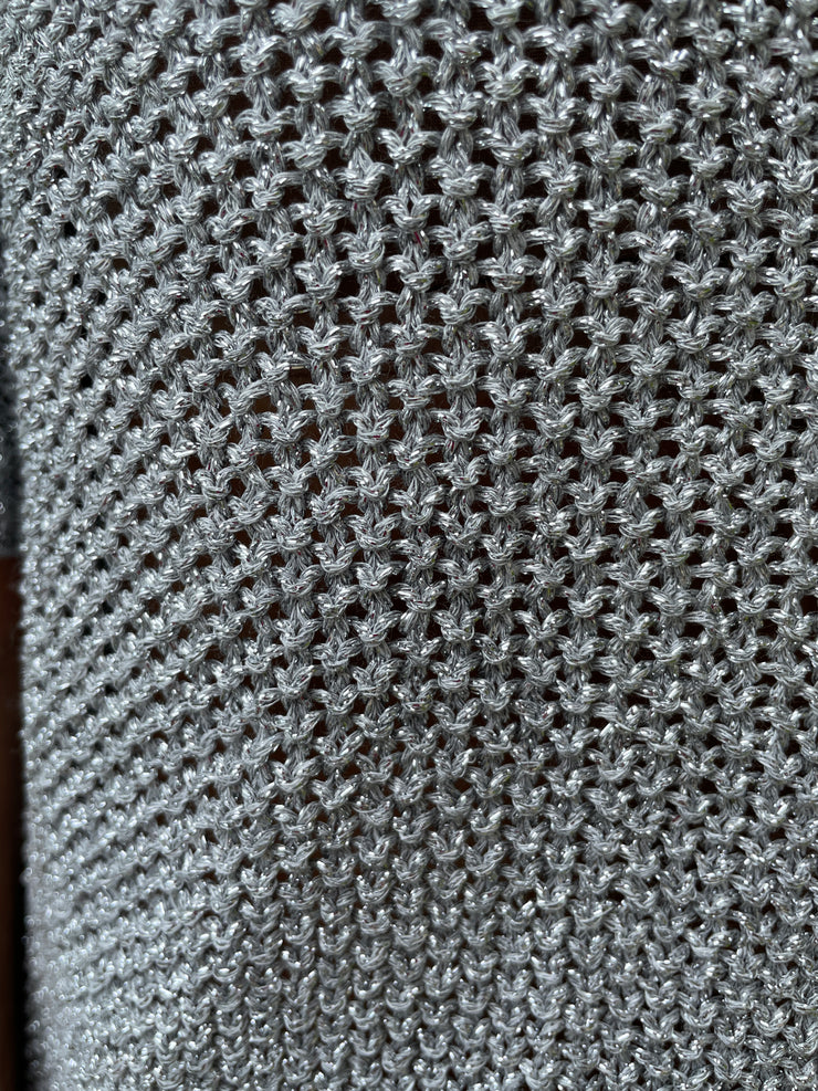 Metallic Crochet Sweater