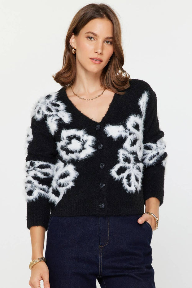 Fuzzy Sweater Cardigan