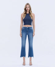 Devi High Rise Kick Crop Flare Jeans