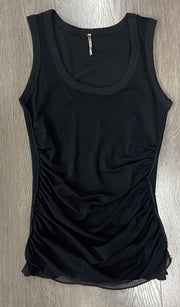 Sage Double Layer Ruched Tank